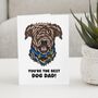 Personalised Dog Dad Card For Airedale Terrier Dad, thumbnail 1 of 12