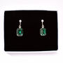 Emerald Green May Birthstone Clip On Earrings, thumbnail 2 of 5