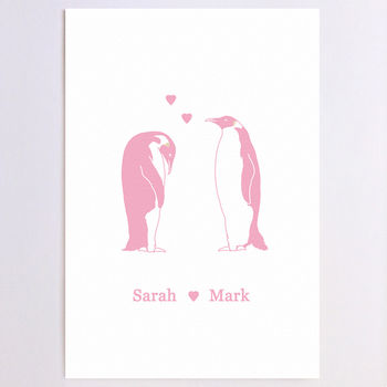 Personalised Penguin Print, 3 of 5