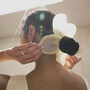 Sui Ava Sunny Yellow Buttercap Flower Scrunchie, thumbnail 3 of 3