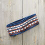 Fair Trade Fair Isle Knit Wool Lined Earwarmer Headband, thumbnail 5 of 11