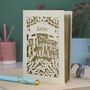 Personalised Papercut Calligraphy Birthday Card, thumbnail 2 of 6