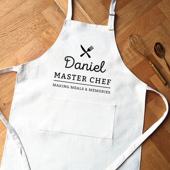Personalised Chef Apron Cooking Gift, 2 of 2