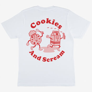 Cookies And Scream Women's Slogan T Shirt, 2 of 2