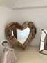 Driftwood Heart Wall Mirror – 30cm Nautical Style, thumbnail 1 of 8