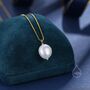 Random Shape Genuine Baroque Pearl Pendant Necklace, thumbnail 1 of 12