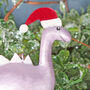 Pink Stegosaurus Christmas Tree Decoration, thumbnail 2 of 5