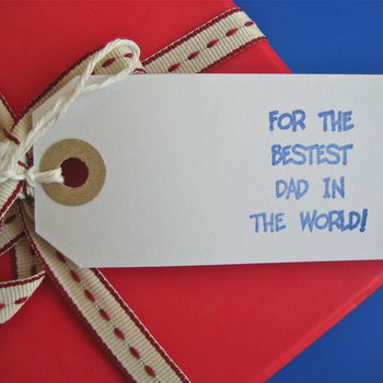 'Bestest Dad In The World' Gift Tag, 2 of 4