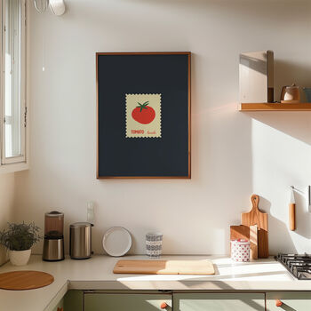 Tomato Stamp Kitchen Wall Art Print, 8 of 8