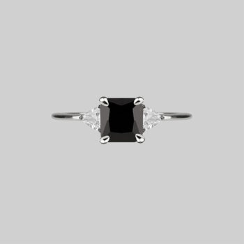 Black Spinel Or Garnet Vintage Ring, 4 of 7