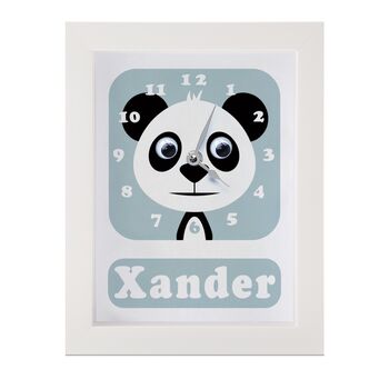 Personalised Children's Panda Clock, 9 of 10