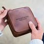 Personalised Leather Travel Case For Him, thumbnail 1 of 9