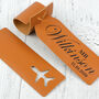 Mr And Mrs Pair Of Personalised Leather Luggage Tags, thumbnail 2 of 3