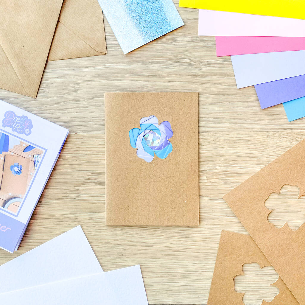 Card Making Kit Mini Flowers Iris Folding By Pretty In Paper By B