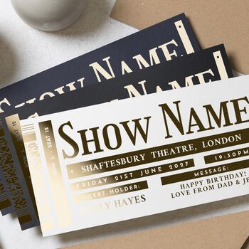 Theatre Concert Ticket Scratch Reveal Gift Voucher, 2 of 9