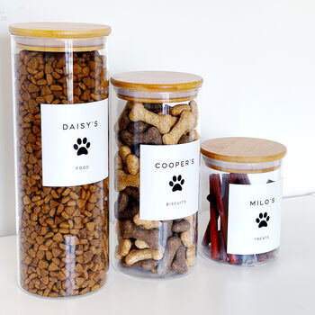 Personalised Pet Food And Treat Storage Jar, 5 of 8