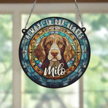 Springer Spaniel Memorial Suncatcher, 6 of 6