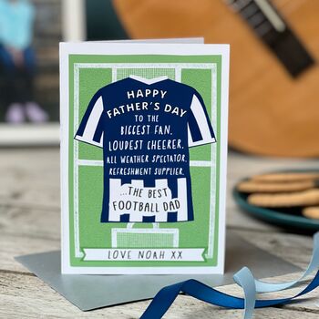 Father's Day Football Shirt Card, 4 of 9