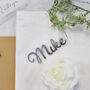 Silver Mirrored Acrylic Name Place Table Settings, thumbnail 2 of 6