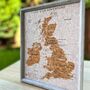 Push Pin UK Ireland Travel Map Birthday Gift, thumbnail 8 of 9