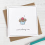 Cherry On Top, Cupcake Card, thumbnail 1 of 3