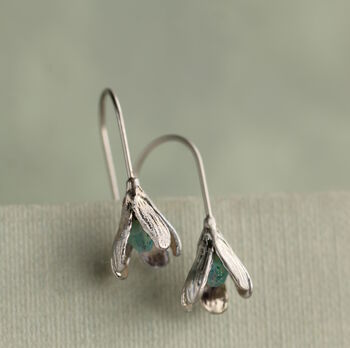 Opal Snowdrop Bud Earrings, 6 of 7