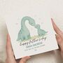 Personalised Dinosaur Father's Day Card For Dad, thumbnail 1 of 7