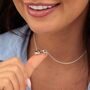 Sterling Silver Cheese Slice Charm Necklace, thumbnail 3 of 5