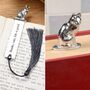 Personalised Engraved Pewter Cat Lovers Bookmark, thumbnail 3 of 7