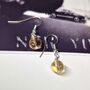 Handmade Sterling Silver And Gold Natural Gemstone Earrings, thumbnail 9 of 9