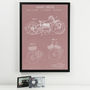 Anatomy Of A Motorbike And Engine Patent Print, thumbnail 6 of 10