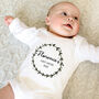 Botanical Baby's First Easter, Personalised Babygrow, thumbnail 1 of 3