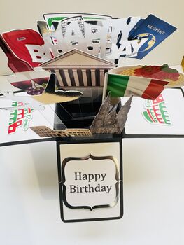 Personalisable Rome Themed 3D Greeting/Gift Card, 5 of 7