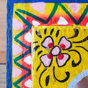 Yellow Indian Panel Mirror, 11 of 12