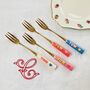 A Pair Of Fun, Coloured Cake Forks, thumbnail 2 of 9