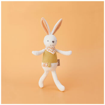 Bunny In Yellow Top Plush Toy For Baby And Toddler, 5 of 10