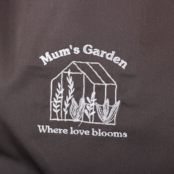Personalised Mum's Shed Apron Gift For The Garden, 2 of 2