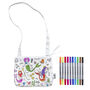 Colour In Mermaid Crossbody Bag + 10 Pens Colouring Kit, thumbnail 6 of 7