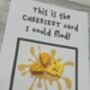 Cheese Polymer Clay Birthday Card Handmade, thumbnail 10 of 12