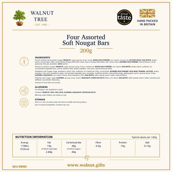 Great Taste Soft Nougat Four Bar Gift Box – 200g, 5 of 8