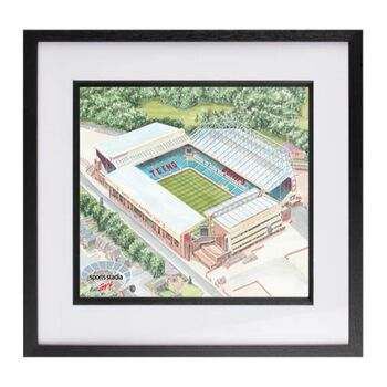Aston Villa Fc 'Aerial View' Two Stadium Art Print, 3 of 3