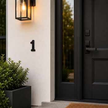 Decorative Brass Number One Door Sign, 6 of 7