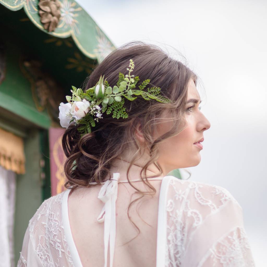 Lana Rose Wedding Flower Hair Comb By Luna And Wild