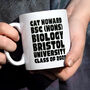 Personalised Bold Typographic Graduation Mug, thumbnail 1 of 2