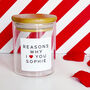 Personalised Reasons Why I Love You Jar, thumbnail 4 of 8