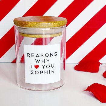 Personalised Reasons Why I Love You Jar, 4 of 8