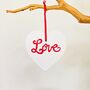 Ceramic Hanging Love Sign, thumbnail 1 of 3