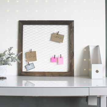 French Style Wire Memo Board With Pegs, 2 of 5