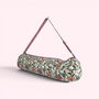 Yoga Mat Bag | White Garden Floral Print, thumbnail 1 of 7