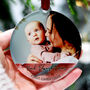 Personalised Photo New Born First Christmas Decoration, thumbnail 1 of 8